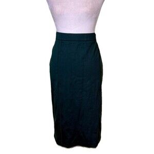 ELOQUII Womens Dark Green High Waist Pencil Midi Skirt Career Office Workwear 18